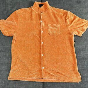 Massive Luxury Edition Terry Cloth Button-Up Shirt - Rare & Stylish - Large